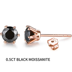 Moissanite Stud Earrings by Snagg An Earring