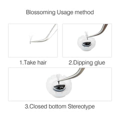 Professional 10 Piece Self-Fanning Eyelash Set – Rapid Blooming Extension Kit