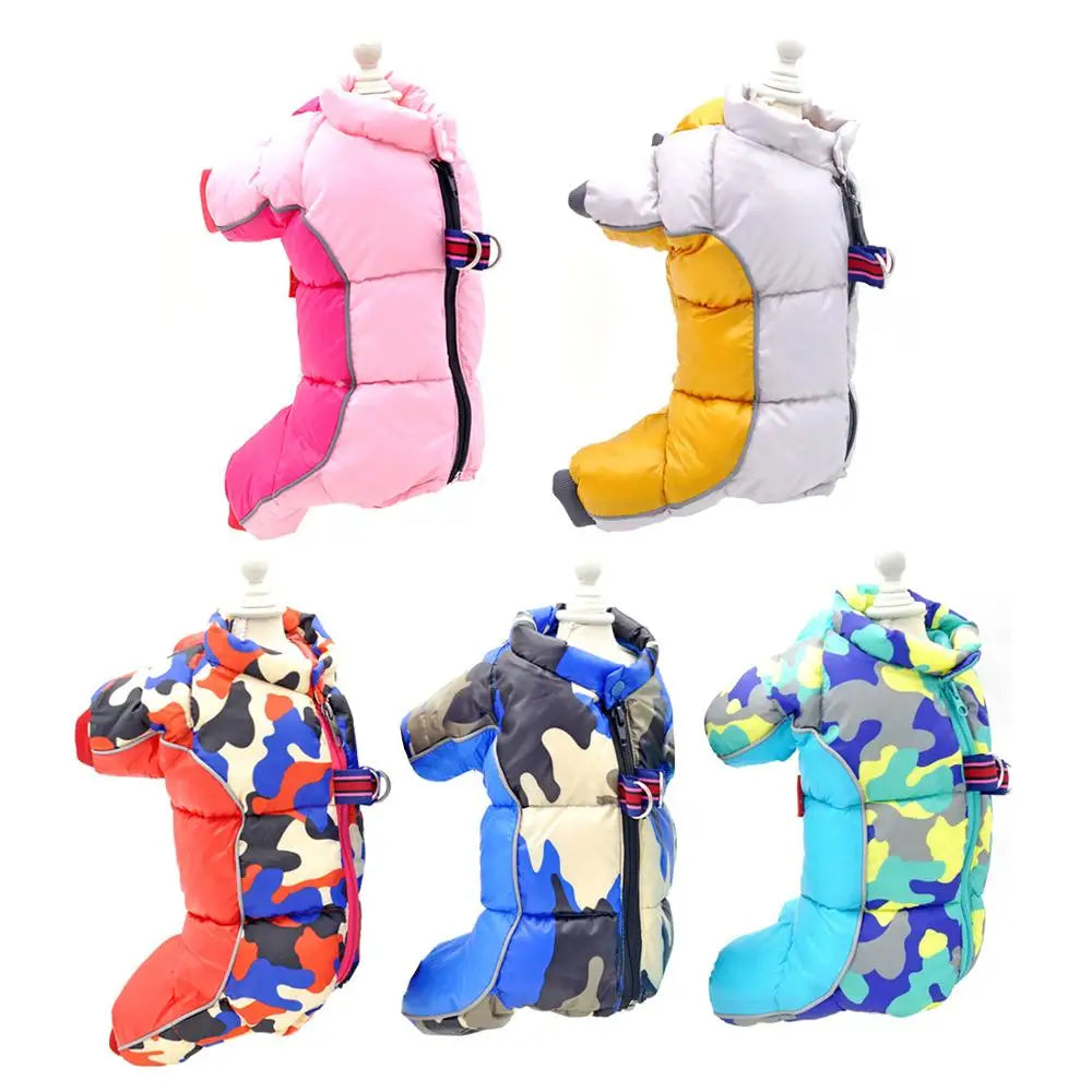 Waterproof Dog Snow Suit – Super Warm Soft Full-Cover Belly Overalls for Small Dogs
