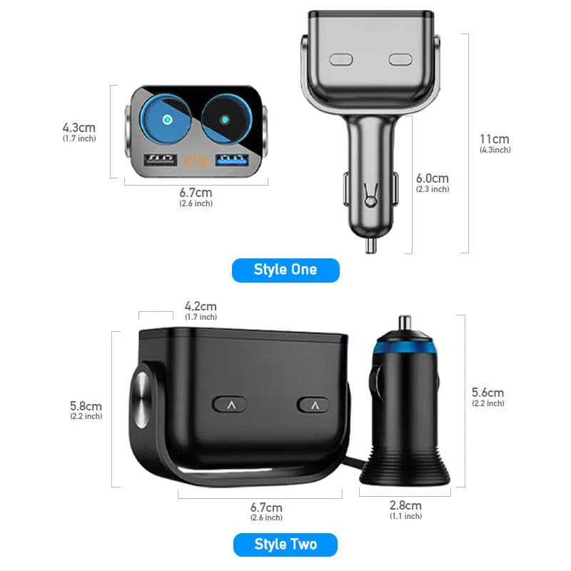 Car Cigarette Lighter Socket Adapter by Snagg A Car Adapter