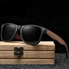 Handmade Walnut Wooden Polarized Sunglasses by Snagg It Sunglasses