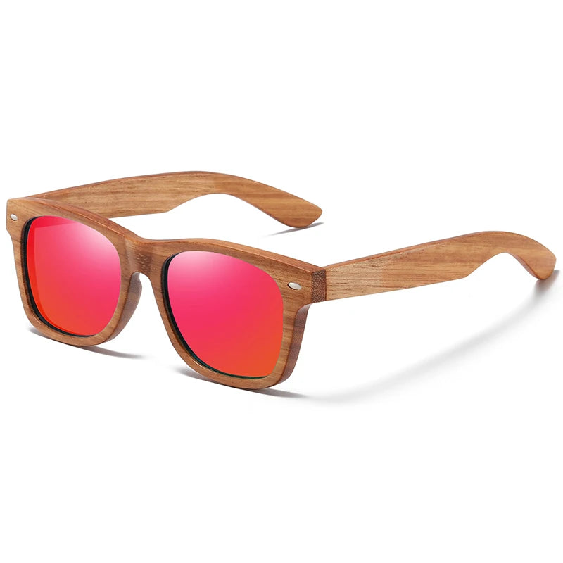 Natural Wood Polarized Sunglasses by Snagg It Sunglasses