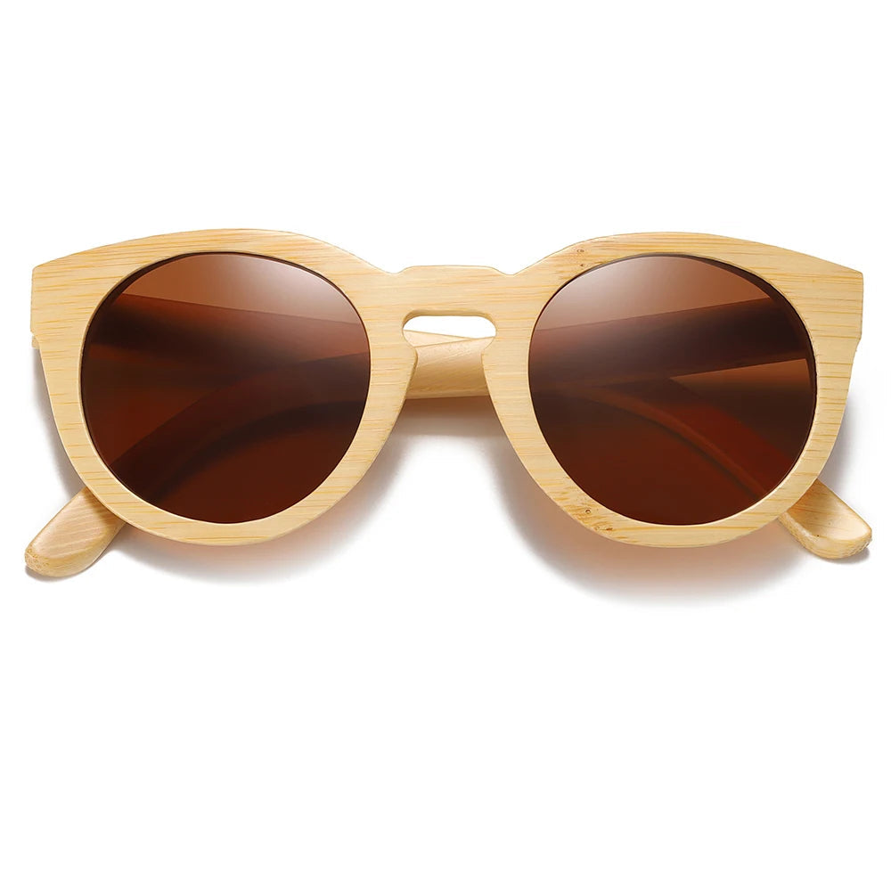 Natural Bamboo Sunglasses by Snagg It Sunglasses