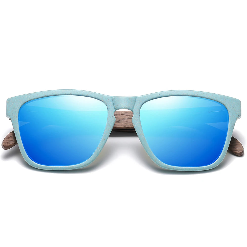 Polarized Wooden Straw Sunglasses by Snagg It Sunglasses