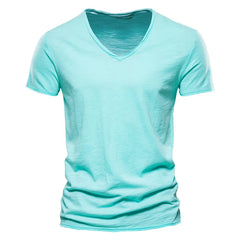 Men's 5 Piece Essential V-Neck Bundle | 100% Pure Cotton Summer Tees