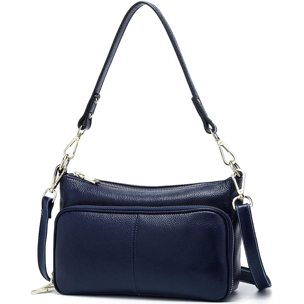 100% Genuine Leather Women's Hobo Shoulder Bag – Crossbody Messenger Bag in High-Quality Fashion Design