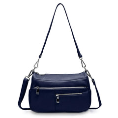 100% Genuine Leather Ruched Hobo Handbag – Noble Temperament Fashion Crossbody & Shoulder Purse for Women