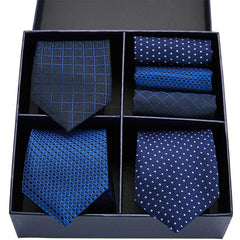 Luxury Men’s Silk Tie Set 3 Style Box