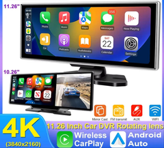 Dual Lens Car DVR with Wireless CarPlay by Snagg A Car DVR