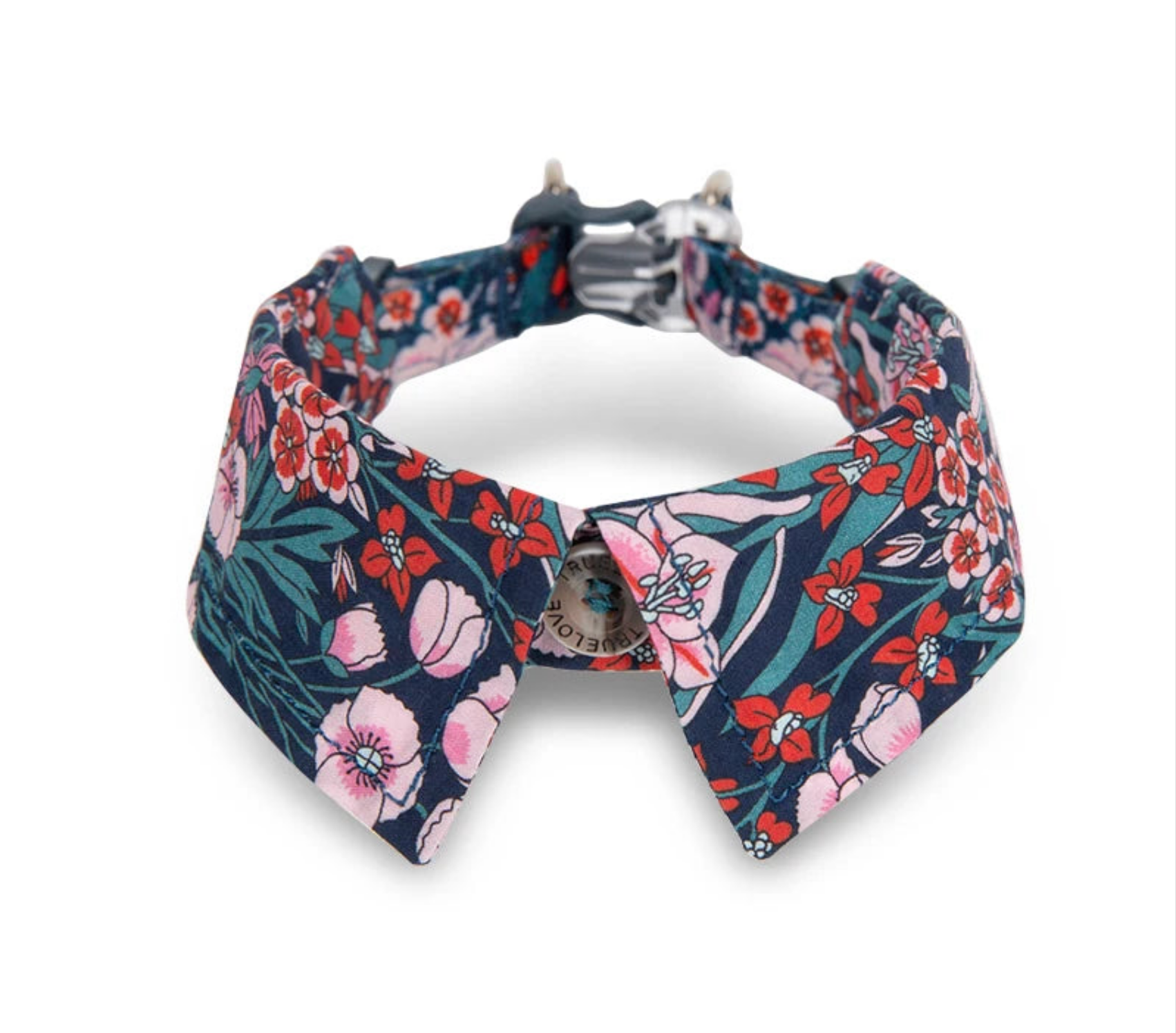Floral Pet Collar with Bow by Snagg A Pet Collars