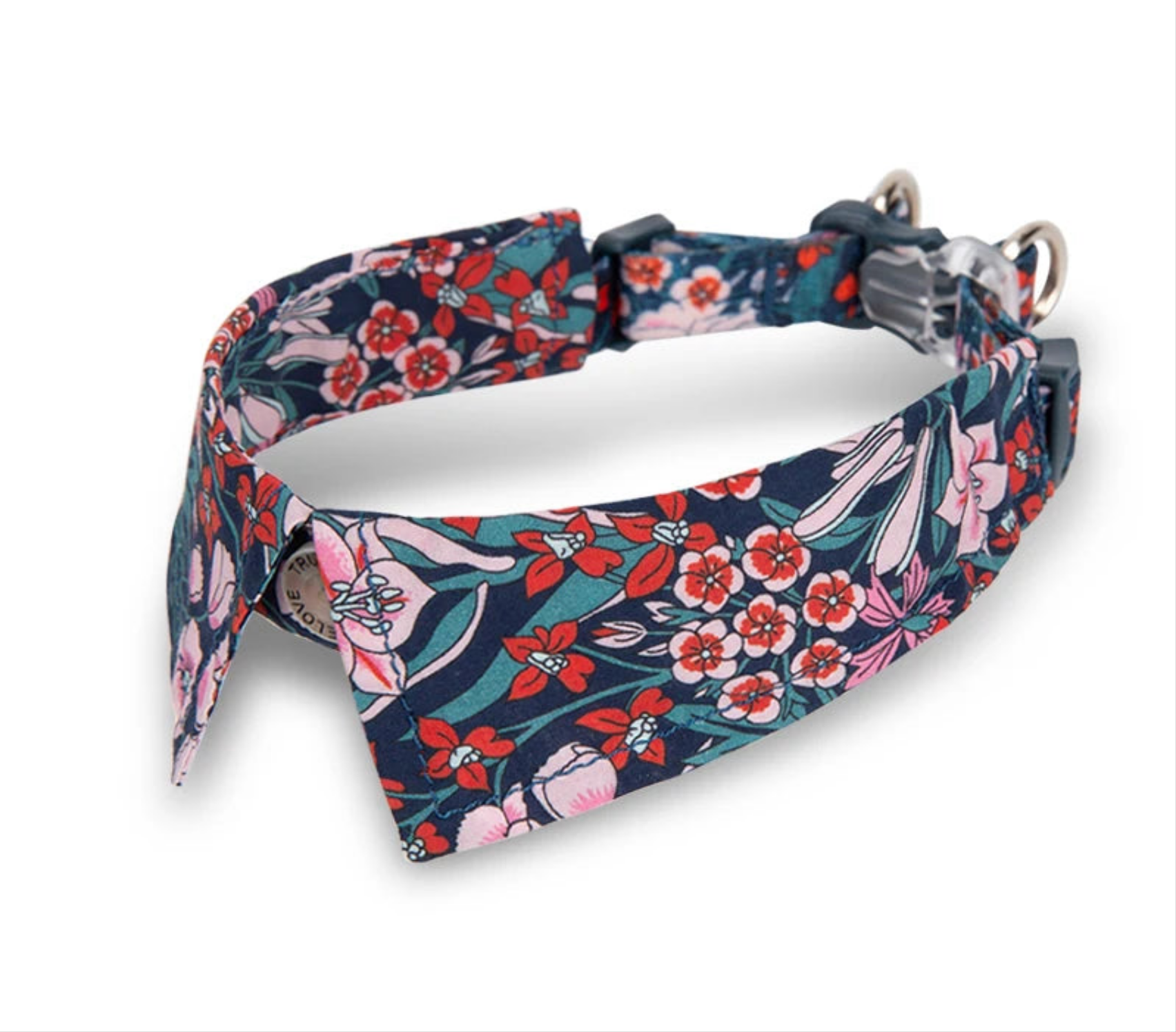 Floral Pet Collar with Bow by Snagg A Pet Collars