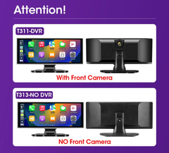 Dual Lens Car DVR with Wireless CarPlay by Snagg A Car DVR
