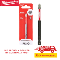 Milwaukee SHOCKWAVE™ PH2 Cross Impact Bit (90mm) – Wear Guard Technology
