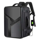 Men's 17" Laptop Hard Shell Backpack 50L Large Capacity Expandable Waterproof Travel Backpack USB Charging mochilas de hombre by SnaggIt