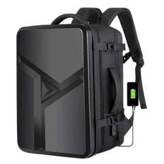 Men's 17" Laptop Hard Shell Backpack 50L Large Capacity Expandable Waterproof Travel Backpack USB Charging mochilas de hombre by SnaggIt