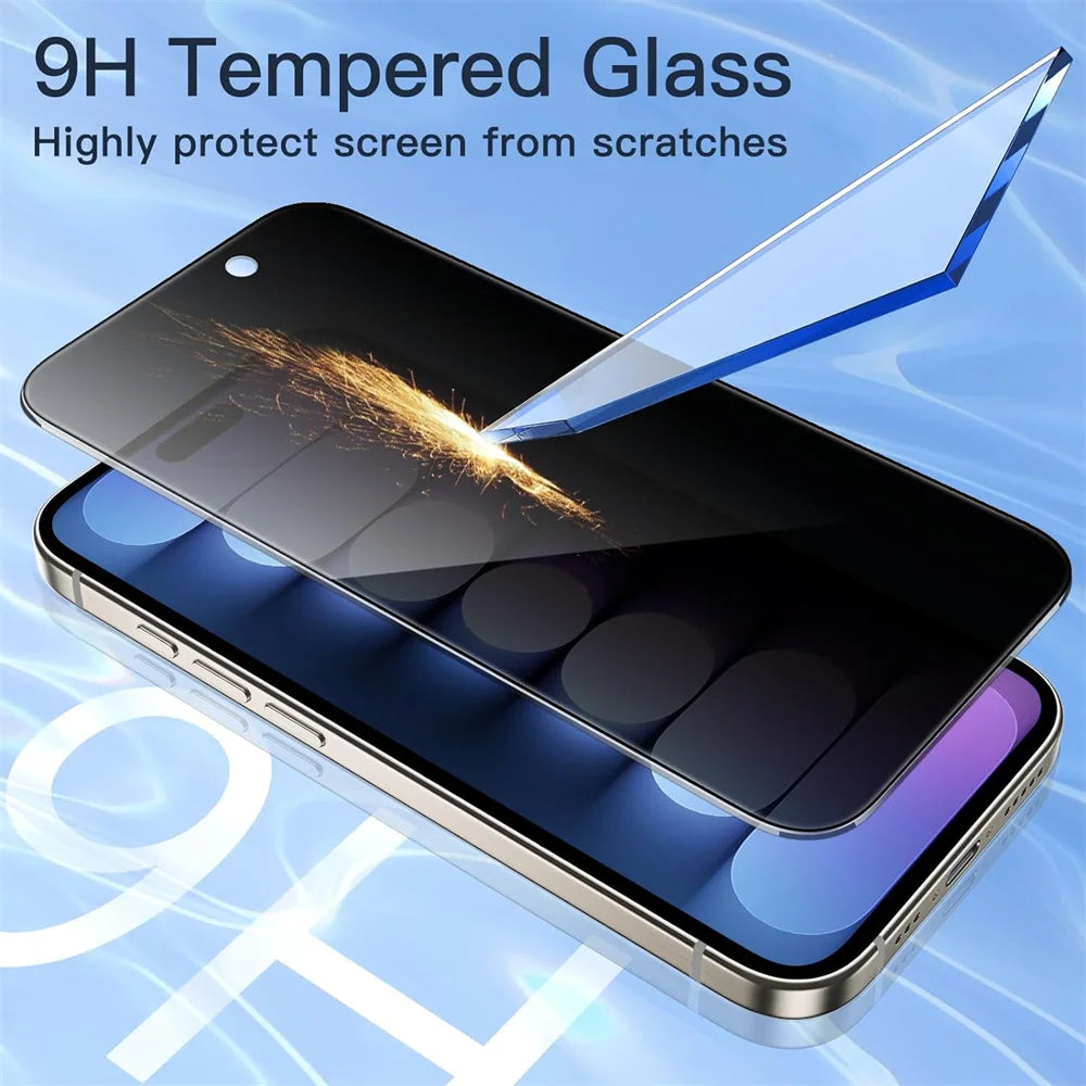 Anti Spy Tempered Glass Film Screen Protector for iPhone 17 / Series by Snagg A Screen Protector