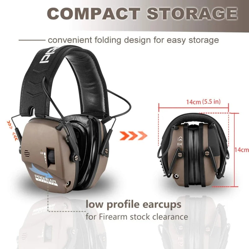 Tactical Earmuff Electronic Anti-noise Headphone by Snagg A Safety Headphones