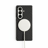 Carbon Fiber Pattern Magnetic Case For Samsung Z Fold 7 Series by Snagg A Phone Case