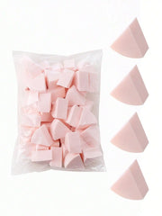 Professional 50 Pieces Fan Shaped Applicator Set – Precision Cosmetic Puffs for Powder & Concealer
