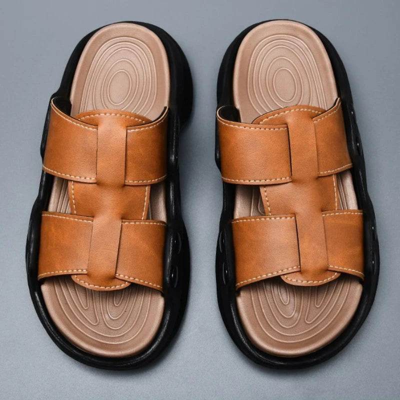Beach Platform Slippers for Men - SnaggIt
