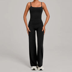 Women's 2-Piece Push-Up Yoga Tracksuit | High Waist Leggings & Fitness Bra Workout Gym Sportswear