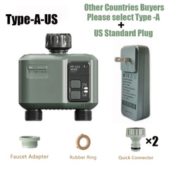 Smart WiFi + RF433 2 Way Garden Water Timer by Snagg A Water Timer