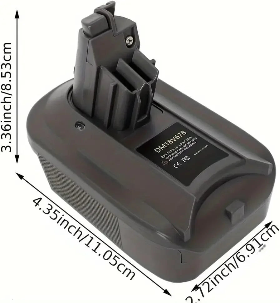 DM18V678 battery adapter for Dyson V6 V7 V8 – image 7