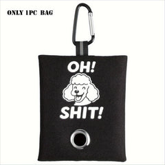 Funny "OH SH*T" Pet Waste Bag Holder | Durable Oxford Fabric Leash Dispenser