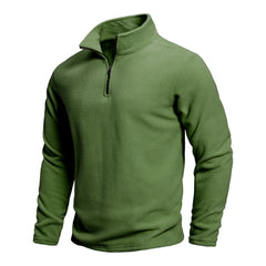 Men’s Outdoor Polar Fleece Pullover | Winter-Ready Half-Zip Thermal Top