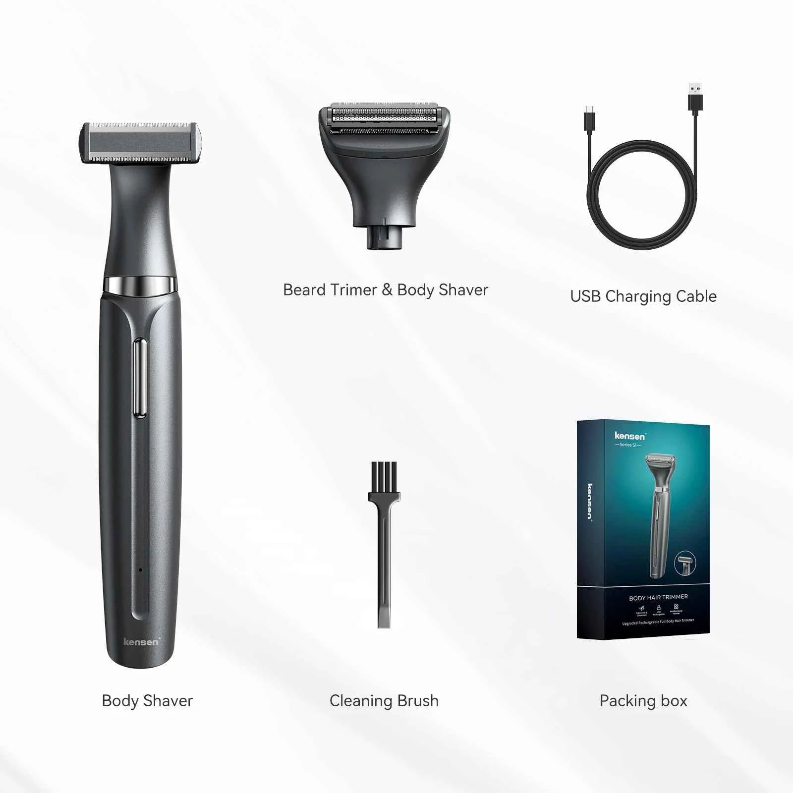 2 in 1 Professional Body & Facial Grooming System – High Torque Cordless Trimmer for Precision Personal Care