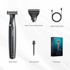 2 in 1 Professional Body & Facial Grooming System – High Torque Cordless Trimmer for Precision Personal Care
