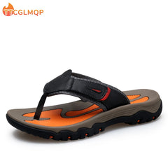 New Quality Leather Non-Slip Slippers for Men by Snagg A Slipper