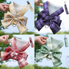 Adjustable Bow Tie Dog Harness & Leash Set - SnaggIt