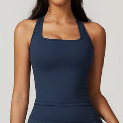 Women's Tight Elastic Sports Bra Vest | Gym Sport Yoga Crop Top Stretch Active Underwear