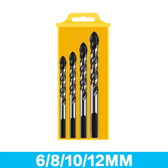 3-12mm Multifunctional Triangle Glass Drill Bit Set