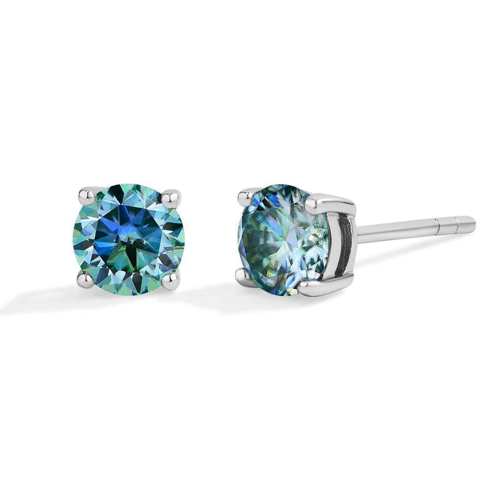0.5CT Colored Moissanite Stud Earrings - SnaggIt