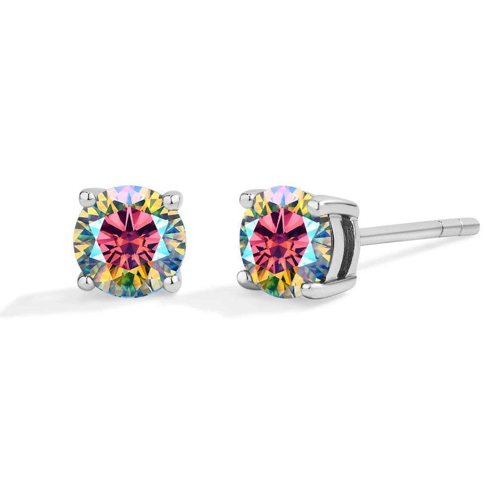 0.5CT Colored Moissanite Stud Earrings - SnaggIt