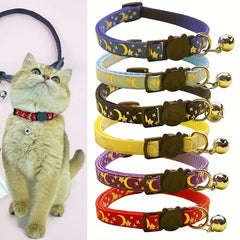 12pcs Adjustable Pet Collars with Star & Moon Print by Snagg A Pet Collars