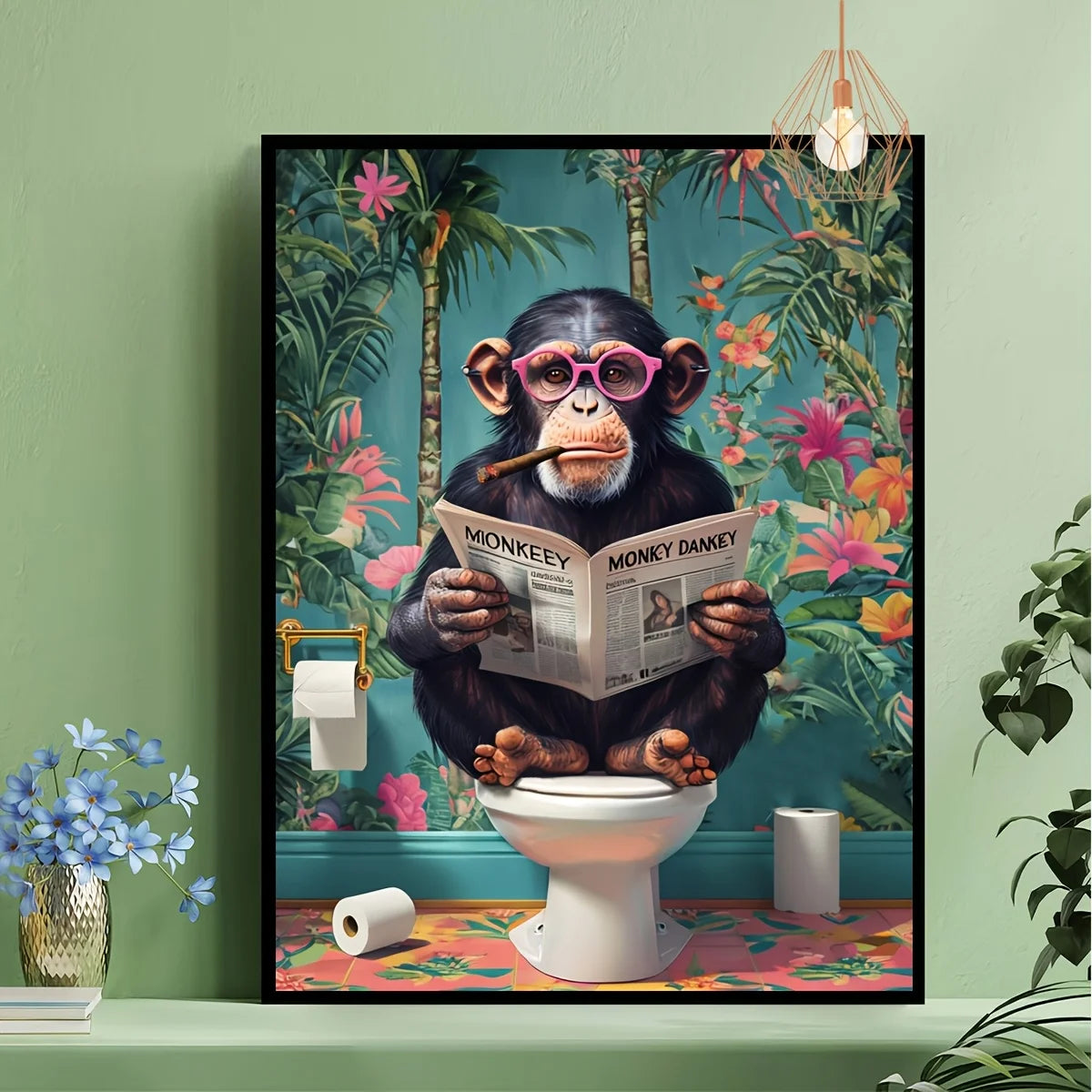 Quirky Bathroom Wall Art by Snagg A Print