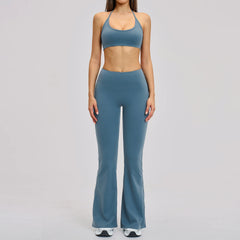 Women's 2-Piece Fitness Tracksuit | Seamless Sports Bra & High Waist Leggings Yoga Gym Set