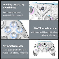 K10 RGB Wireless Gaming Controller | Hall Effect Precision & Intelligent Charging Dock