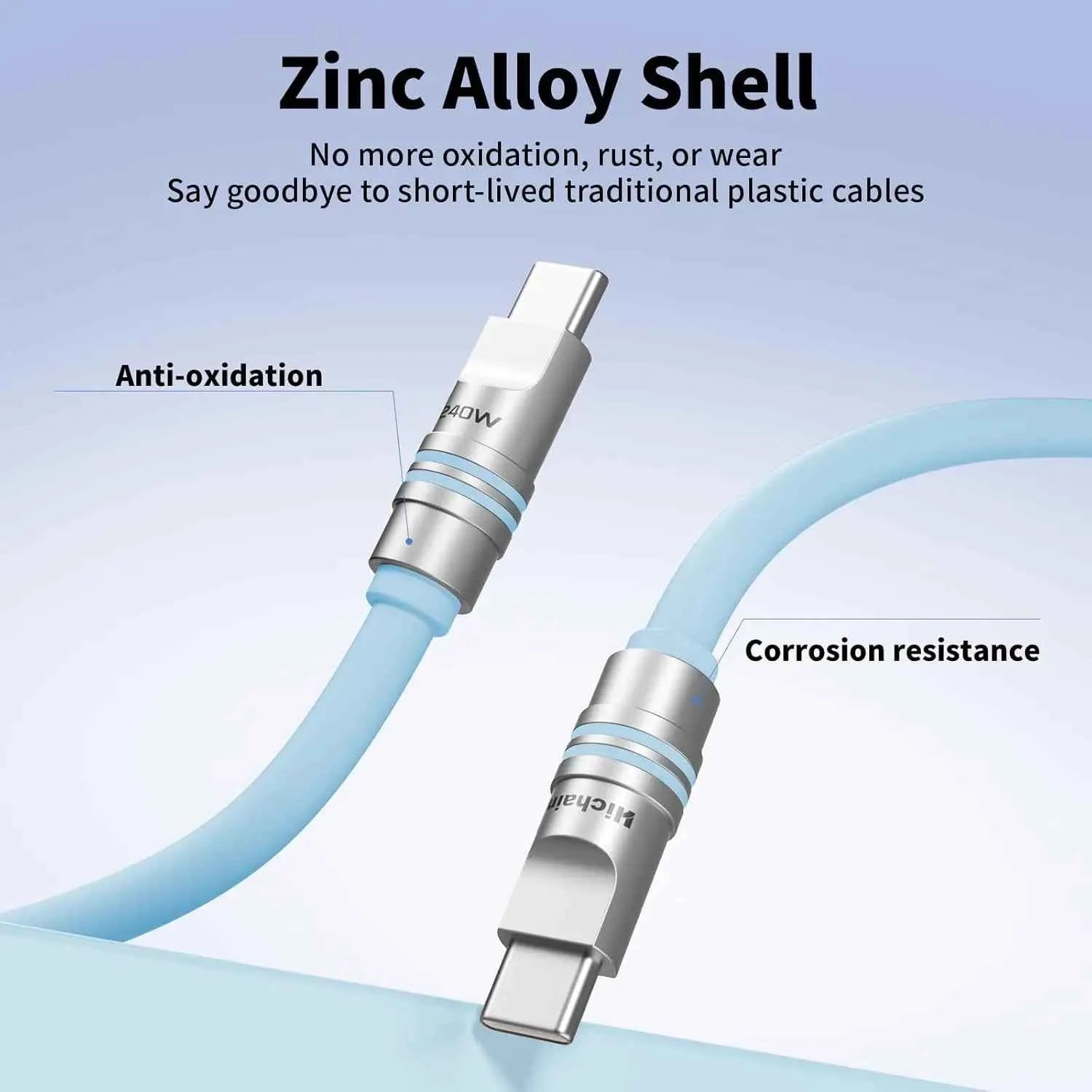 USB-C to USB-C 60W PD Fast Charging Cable | Liquid Silicone 1.2M/2M for iPhone Laptop Samsung Xiaomi Huawei