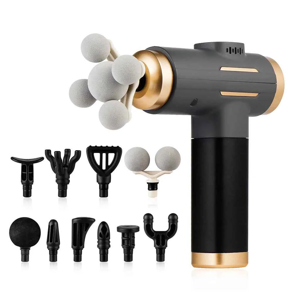 11 in 1 Fascia Massage Gun – 99 Level Deep Tissue Muscle Recovery Device