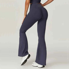 Women's Flared Yoga Pants | High Waist Bell-Bottom Lifting Dance Tights Gym Breathable Leggings
