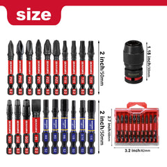 1/4" Square Drive to 1/4" Quick Release Hex Impact Bit Holder