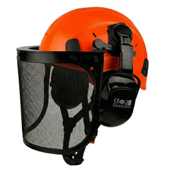 Forestry safety helmet kit with mesh face shield and earmuffs – image 18