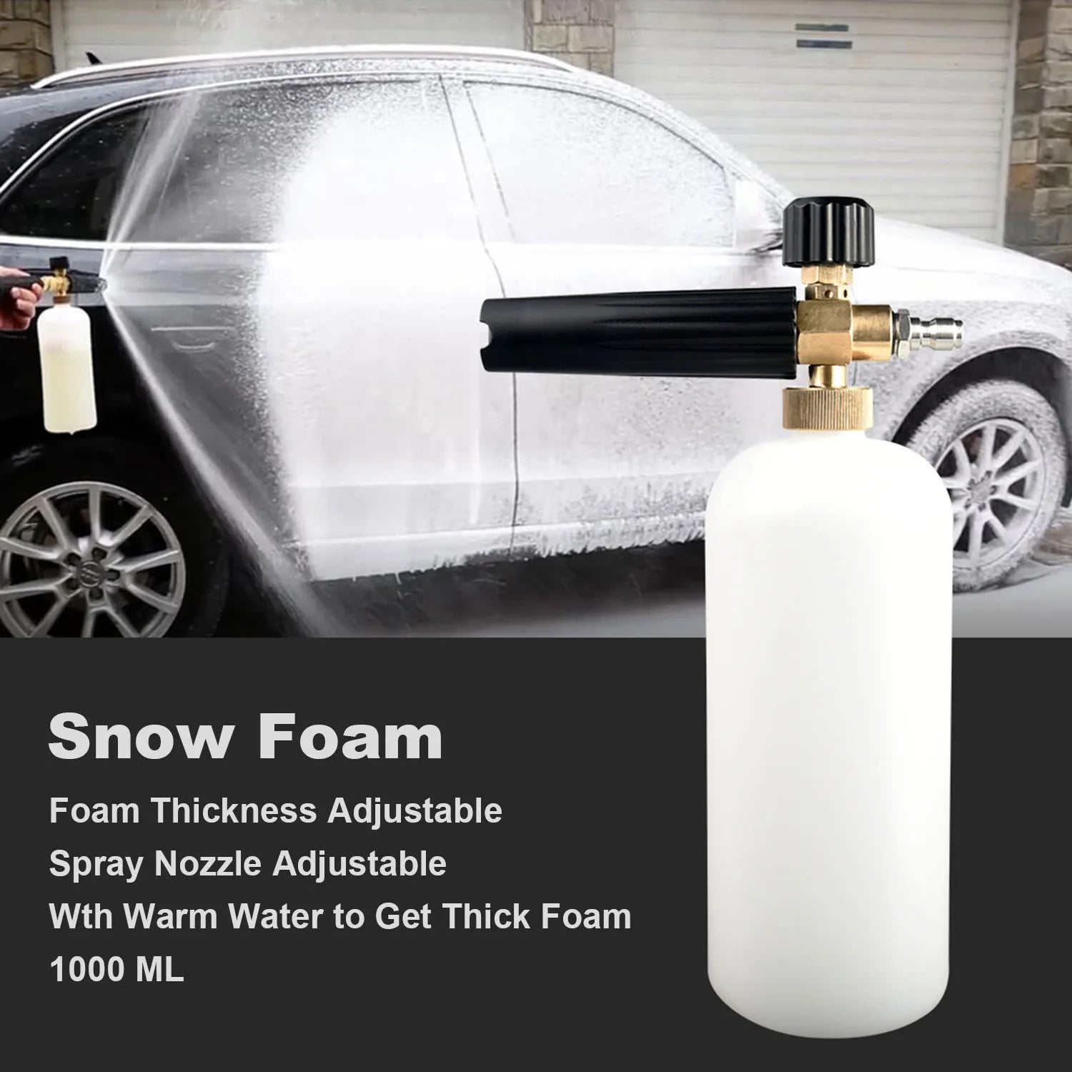 4000 PSI Spray Gun with Nozzles & Foam Lance Kit by Snagg A Foam Cannon