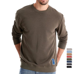 Heavyweight Crew Neck Sweatshirt | Premium Cotton-Blend Thermal Pullover
