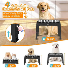 Elevated Adjustable Raised Pet Bowl Stand by Snagg A Feeder