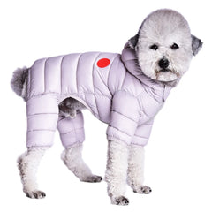 Padded Dog Winter Overalls – Lightweight Down-Feel Jumpsuit for Small & Medium Dogs
